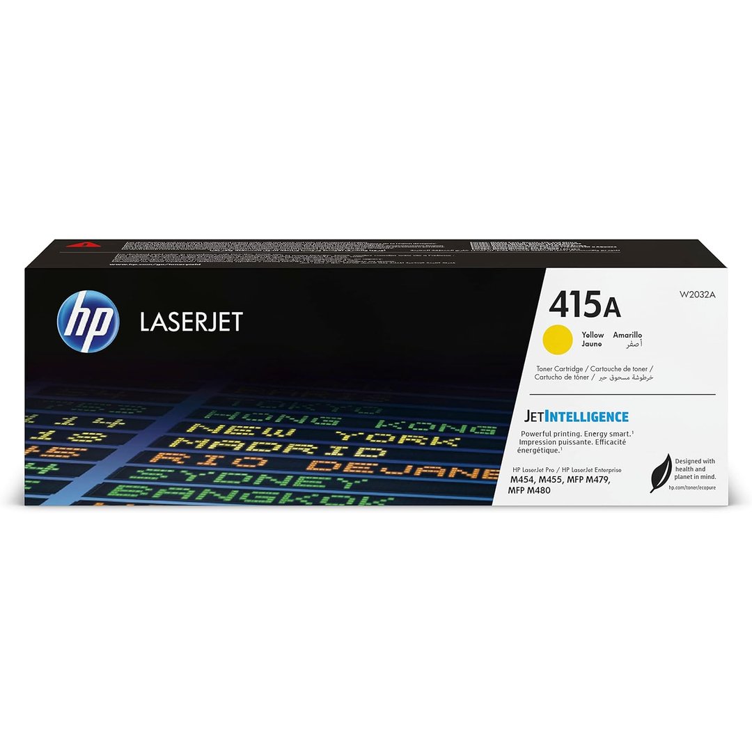 HP 415A Yellow Original Toner Cartridge (W2032A) – Genuine HP Toner