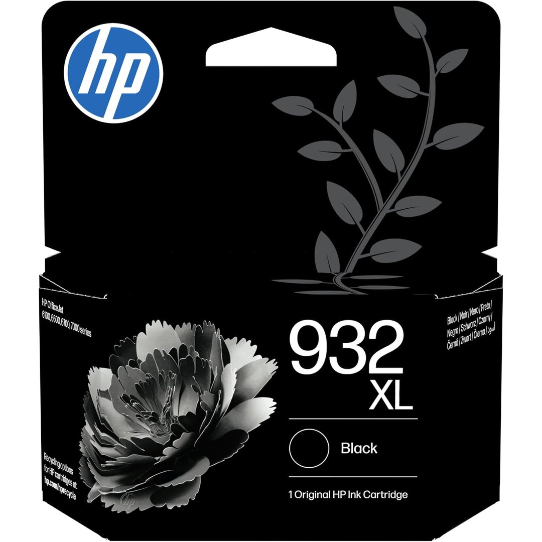HP 932XL Black High Yield Original Ink Cartridge (CN053AA) – Genuine HP Ink