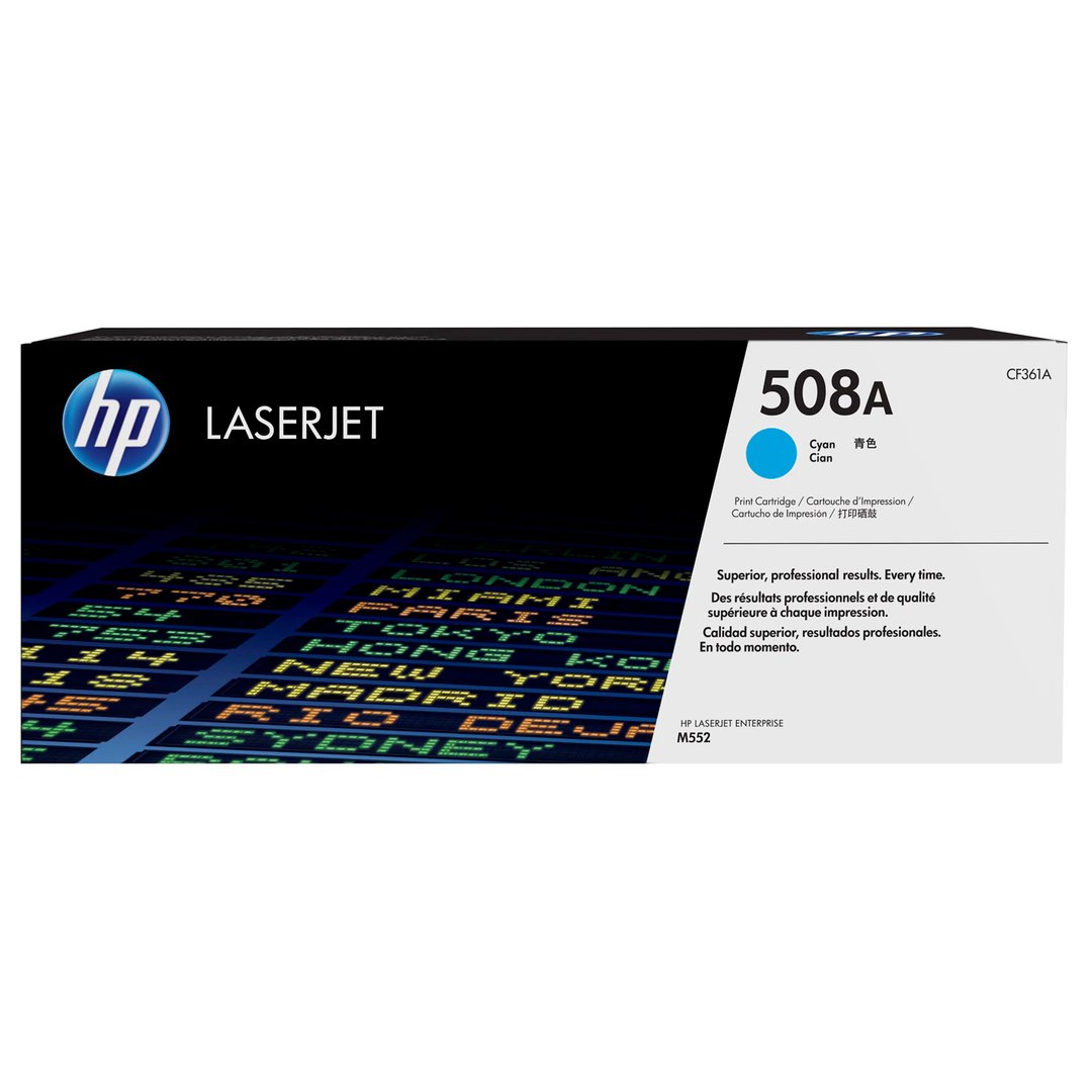 HP 508A Cyan Original Toner Cartridge (CF361A) – Genuine HP Toner