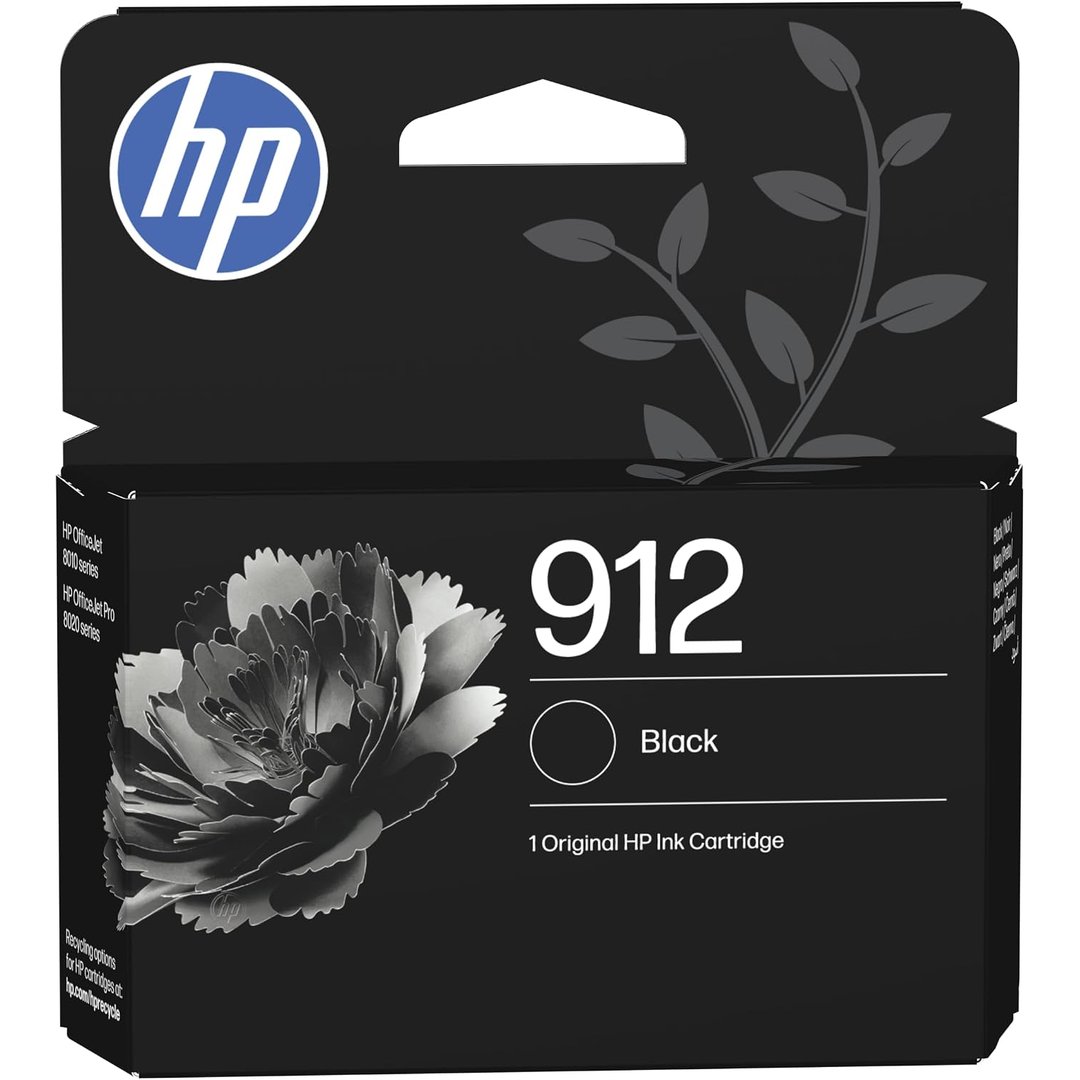 HP 912XL Black Original Ink Cartridge (3YL84AE) – High Yield Genuine HP Ink