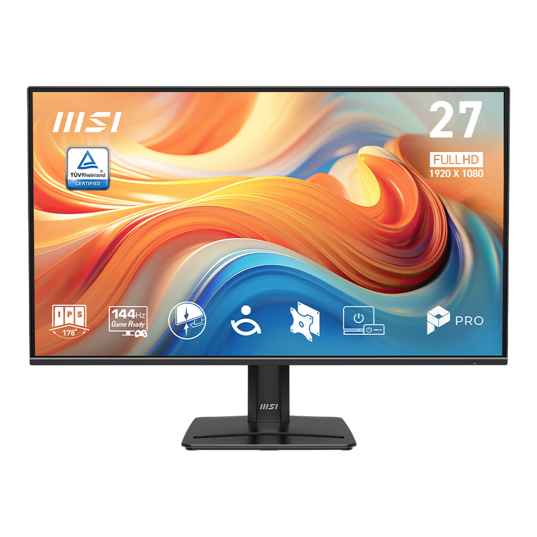MSI PRO MP272 E14C 27" Business Monitor – FHD IPS, 144Hz, USB-C 15W PD, AMD FreeSync, Speakers