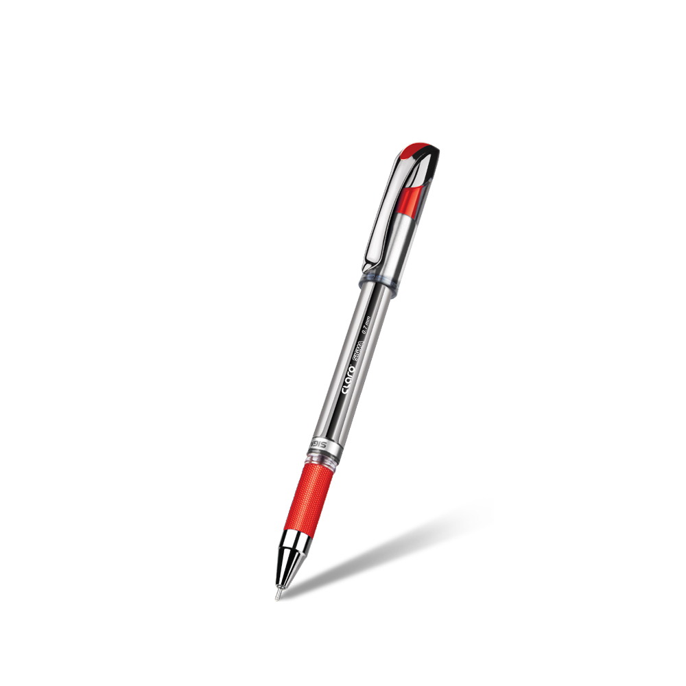 Claro Sigma 0.7mm Needle Point Ball Pen – Vibrant Red Ink
