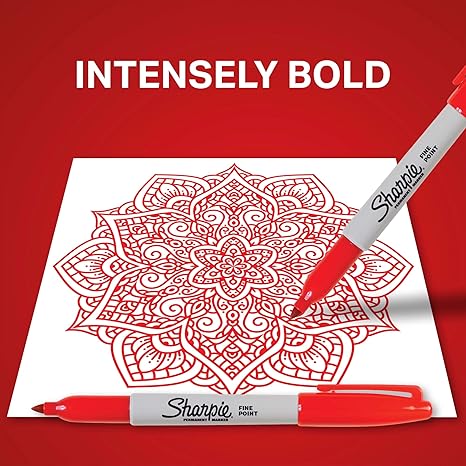 Sharpie 30002 Fine Point Permanent Marker – Red