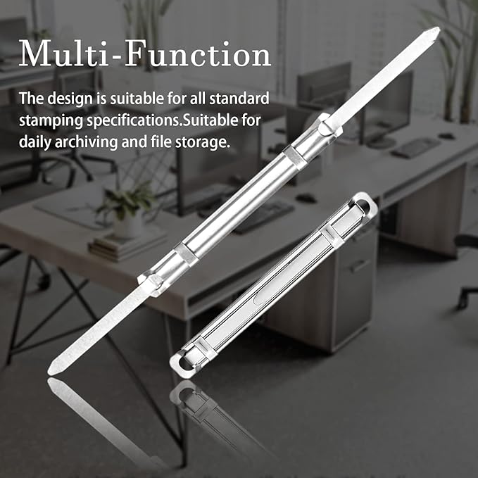 Metal File Fasteners (8cm Spacing / 50mm Prong) – High Capacity Sets