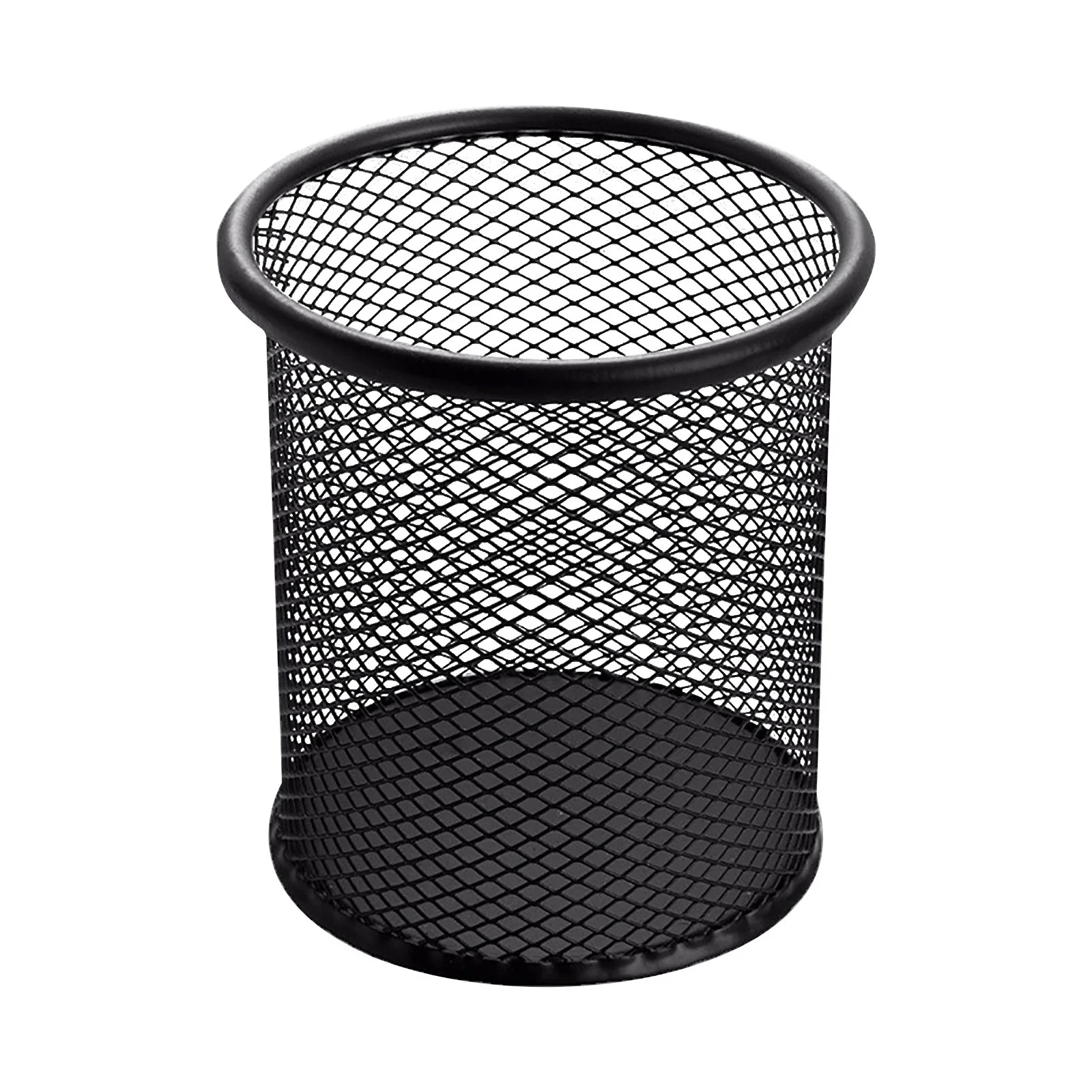 Meitianfacai Metal Wire Mesh Pencil Holder Cup – Classic Black