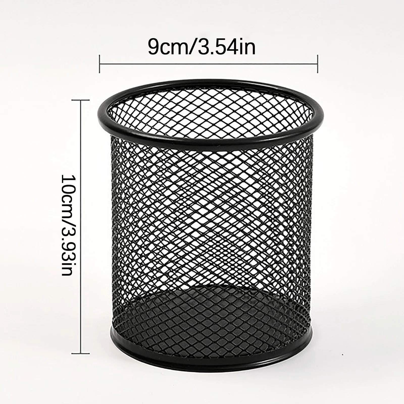 Meitianfacai Metal Wire Mesh Pencil Holder Cup – Classic Black