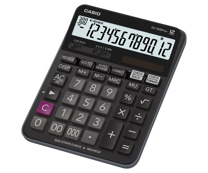 Casio DJ-120D Plus 12-Digit Check & Recheck Desktop Calculator