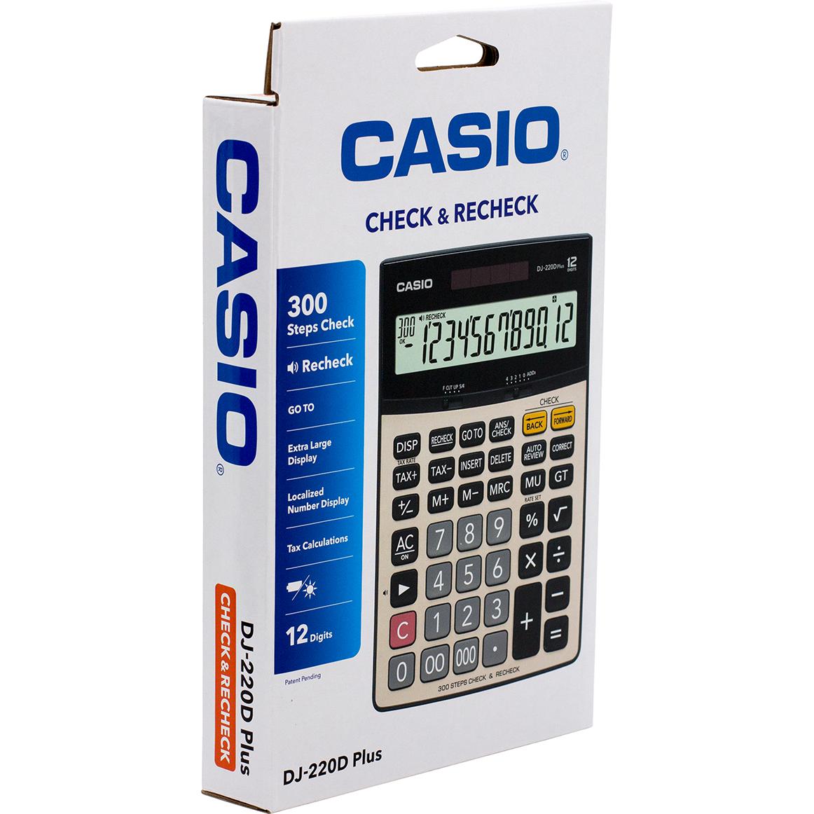 Casio DJ-220D Plus Desktop Calculator (12-Digit)