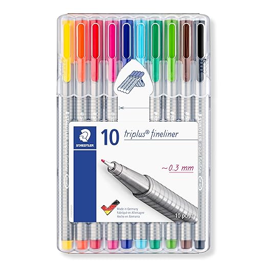 Staedtler Triplus Fineliner 334 SB10 Set (10 Colors)