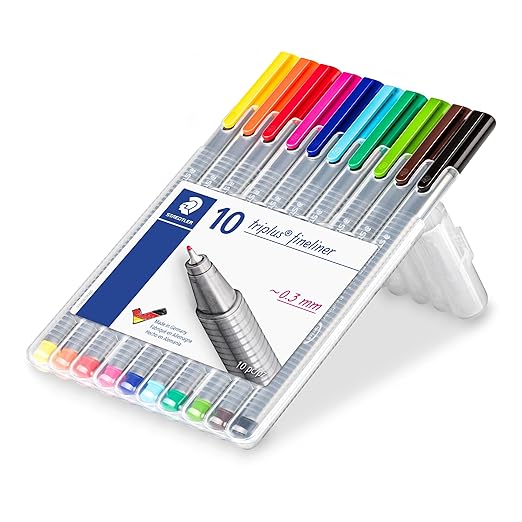 Staedtler Triplus Fineliner 334 SB10 Set (10 Colors)