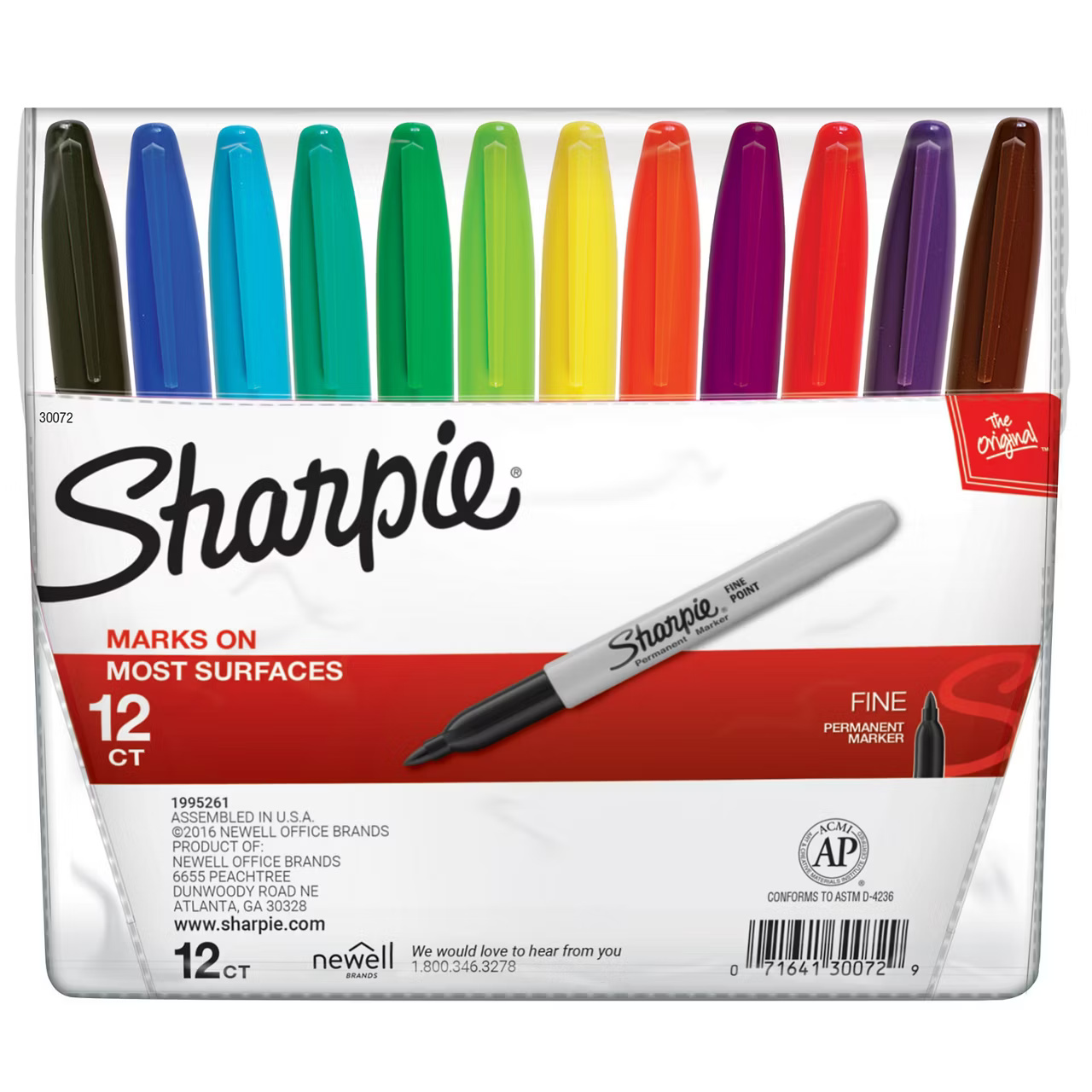 Sharpie Fine Point Permanent Markers (12-Count Box)