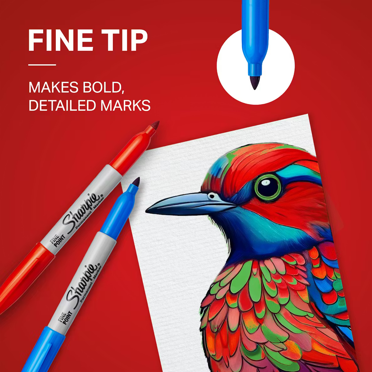 Sharpie Fine Point Permanent Markers (12-Count Box)