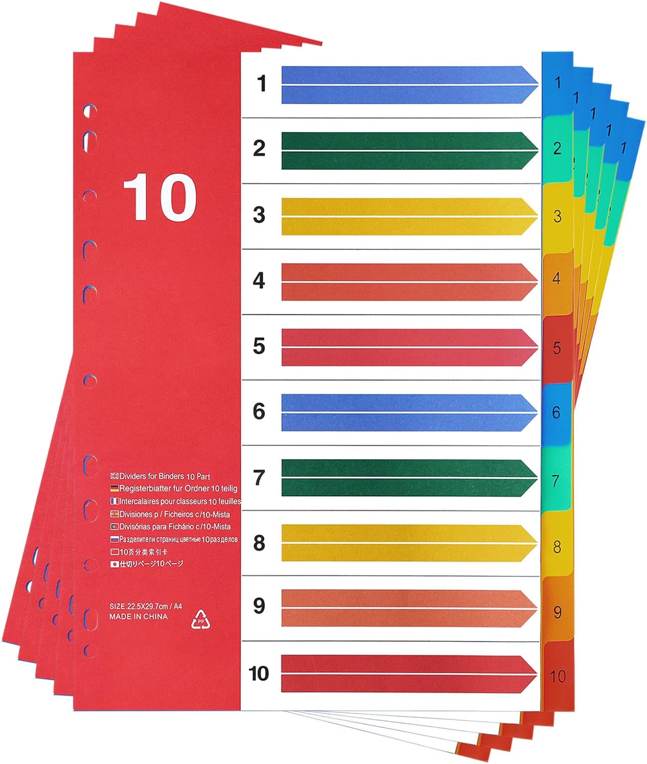 A4 Multi-Index Binder Dividers