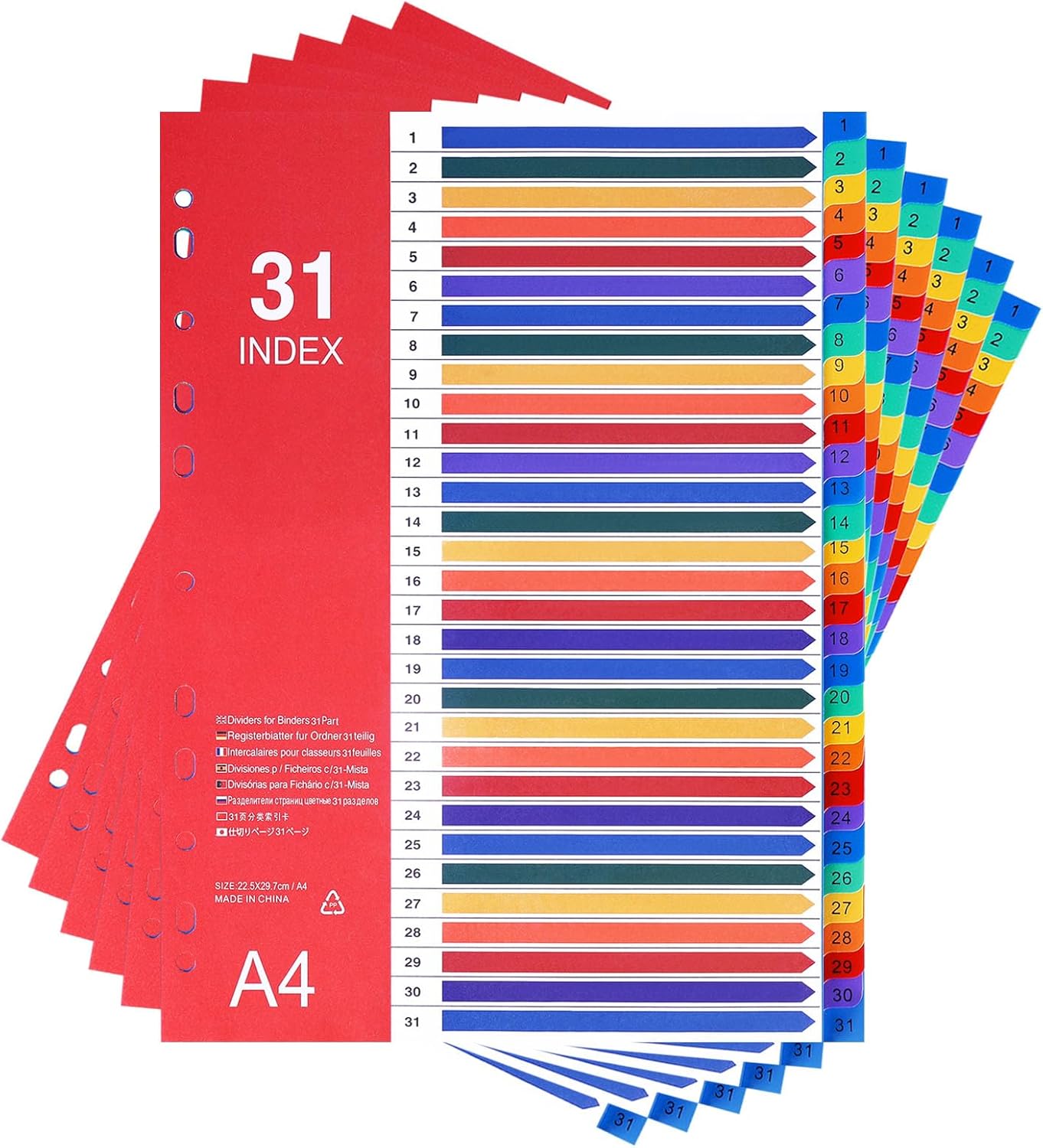 A4 Multi-Index Binder Dividers