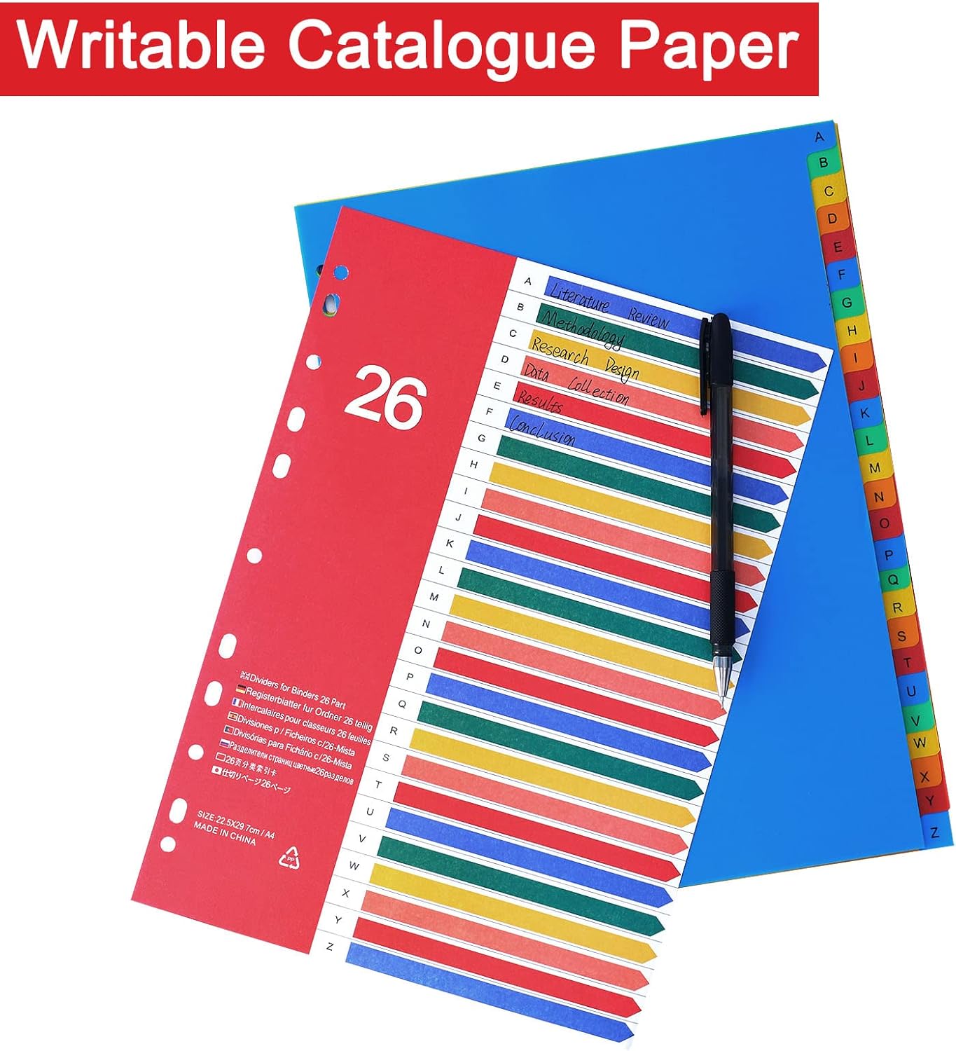 A4 Multi-Index Binder Dividers