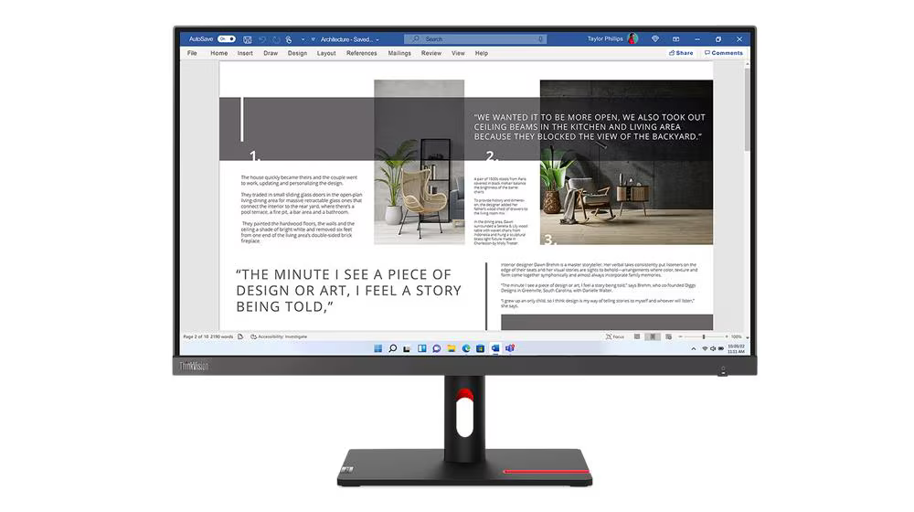 Lenovo ThinkVision S27i-30 – 27" FHD IPS, 100Hz, 4ms, 99% sRGB, Storm Grey