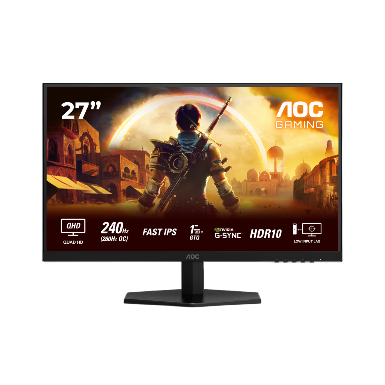 AOC Q27G42ZE 27" Fast IPS Gaming Monitor – QHD (2560x1440), 260Hz, 0.3ms, Adaptive Sync