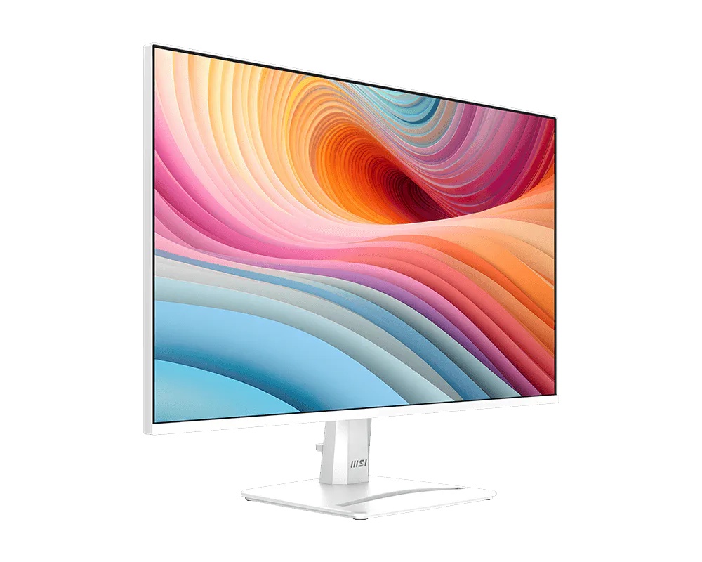 MSI PRO MP275W E2 – 27" FHD IPS, 120Hz, 1ms, 1500:1 Contrast, Built-in Speakers, EyesErgo, White