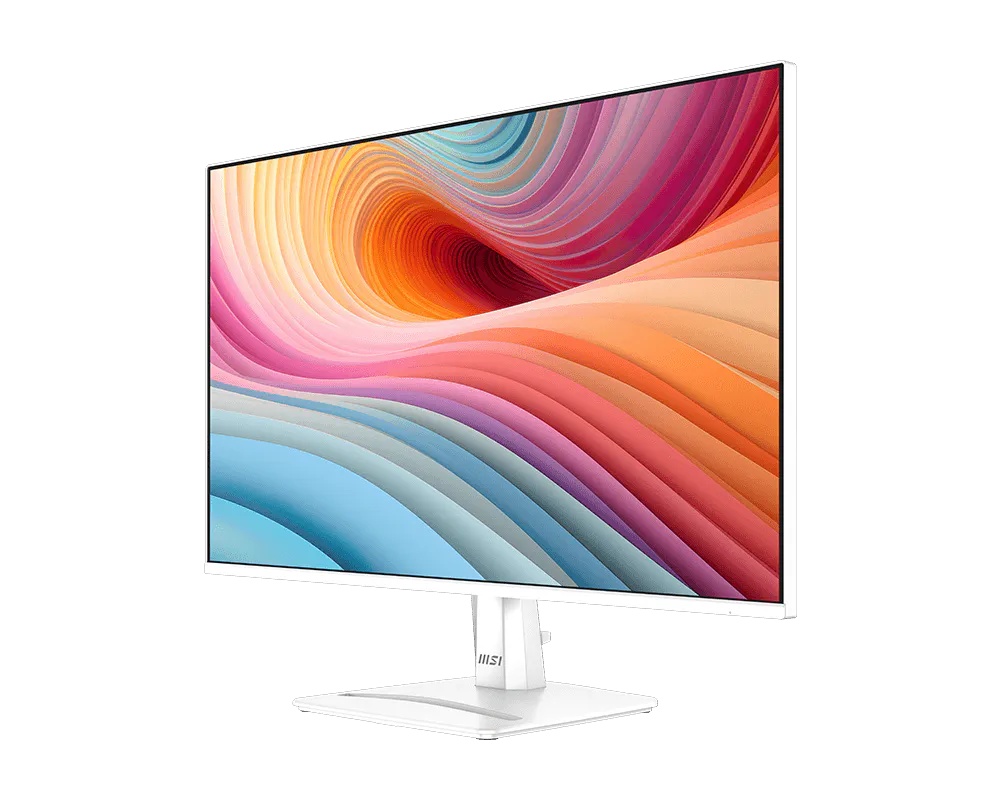 MSI PRO MP275W E2 – 27" FHD IPS, 120Hz, 1ms, 1500:1 Contrast, Built-in Speakers, EyesErgo, White