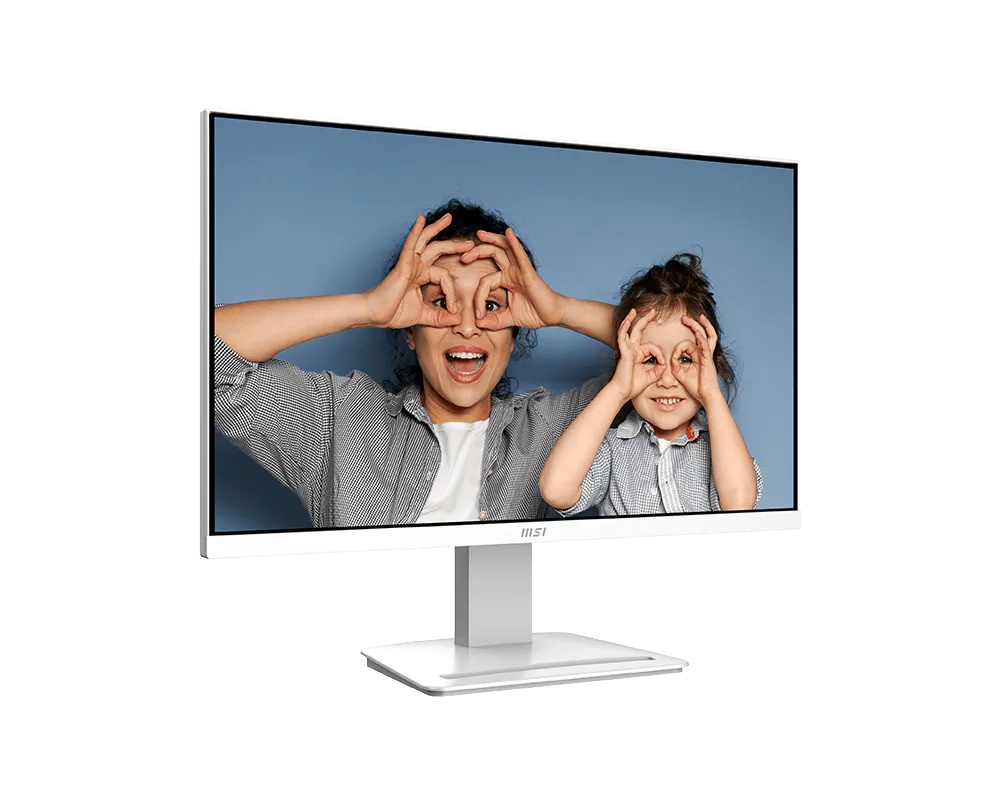 MSI PRO MP2412W – 23.8" FHD, 100Hz, 1ms, VA Panel, EyesErgo, Built-in Speakers, White