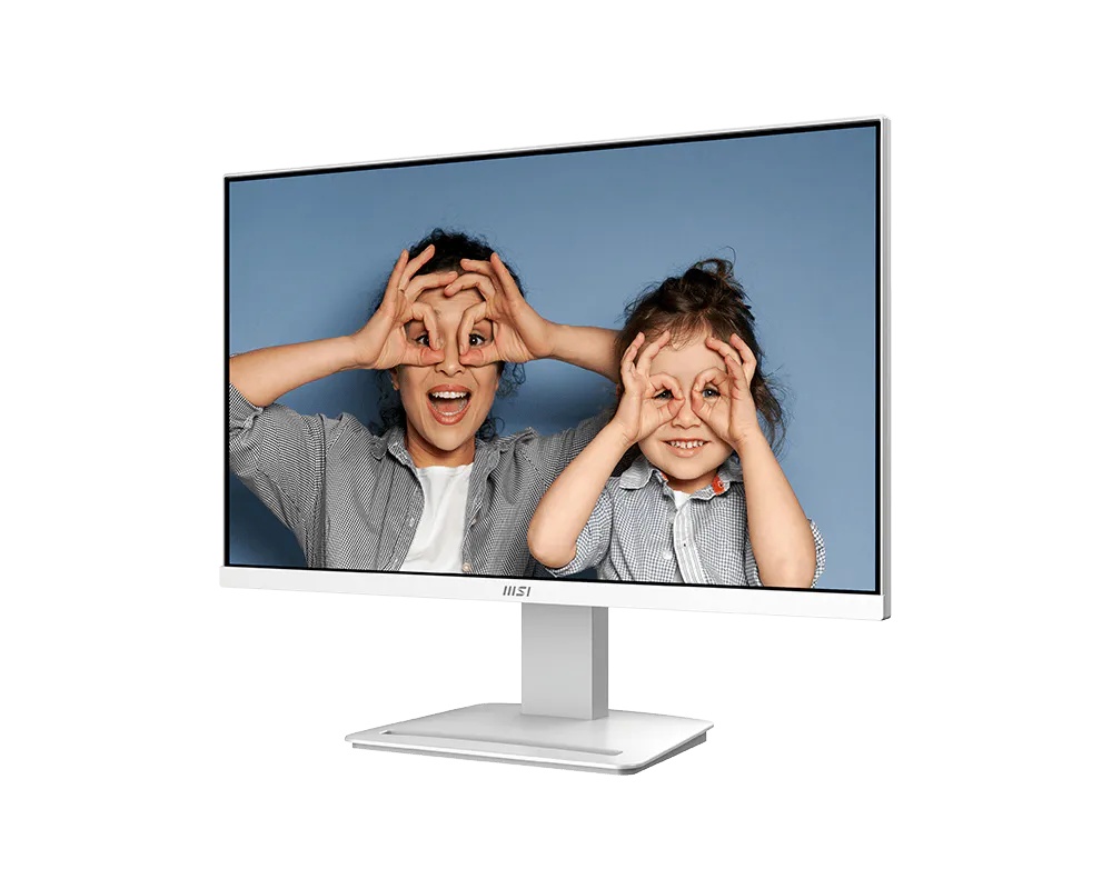 MSI PRO MP2412W – 23.8" FHD, 100Hz, 1ms, VA Panel, EyesErgo, Built-in Speakers, White