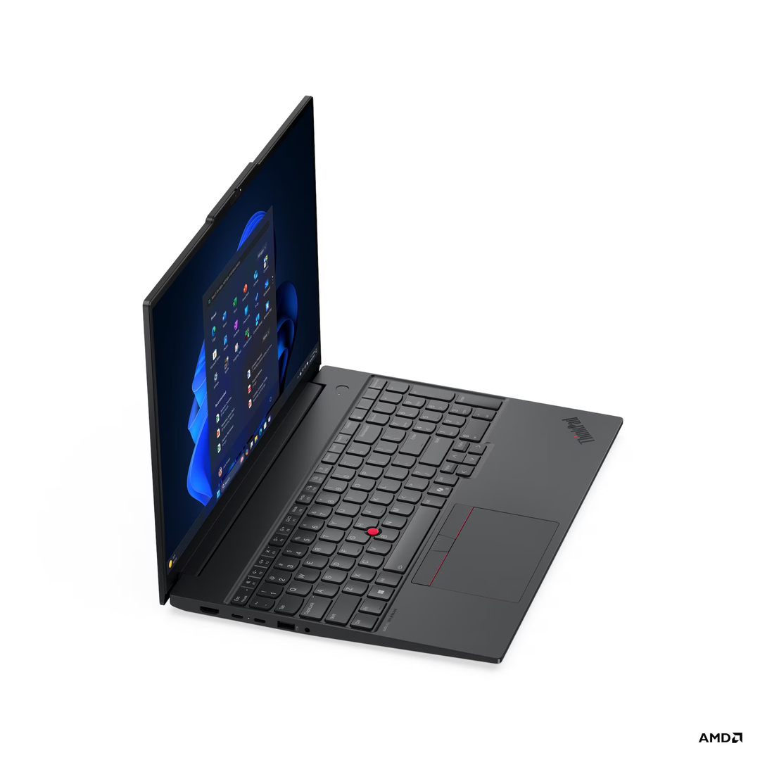 Lenovo ThinkPad E16 Gen 3 16" WUXGA Business Laptop — AMD Ryzen 7 250, 16GB DDR5 RAM, 512GB SSD, Black