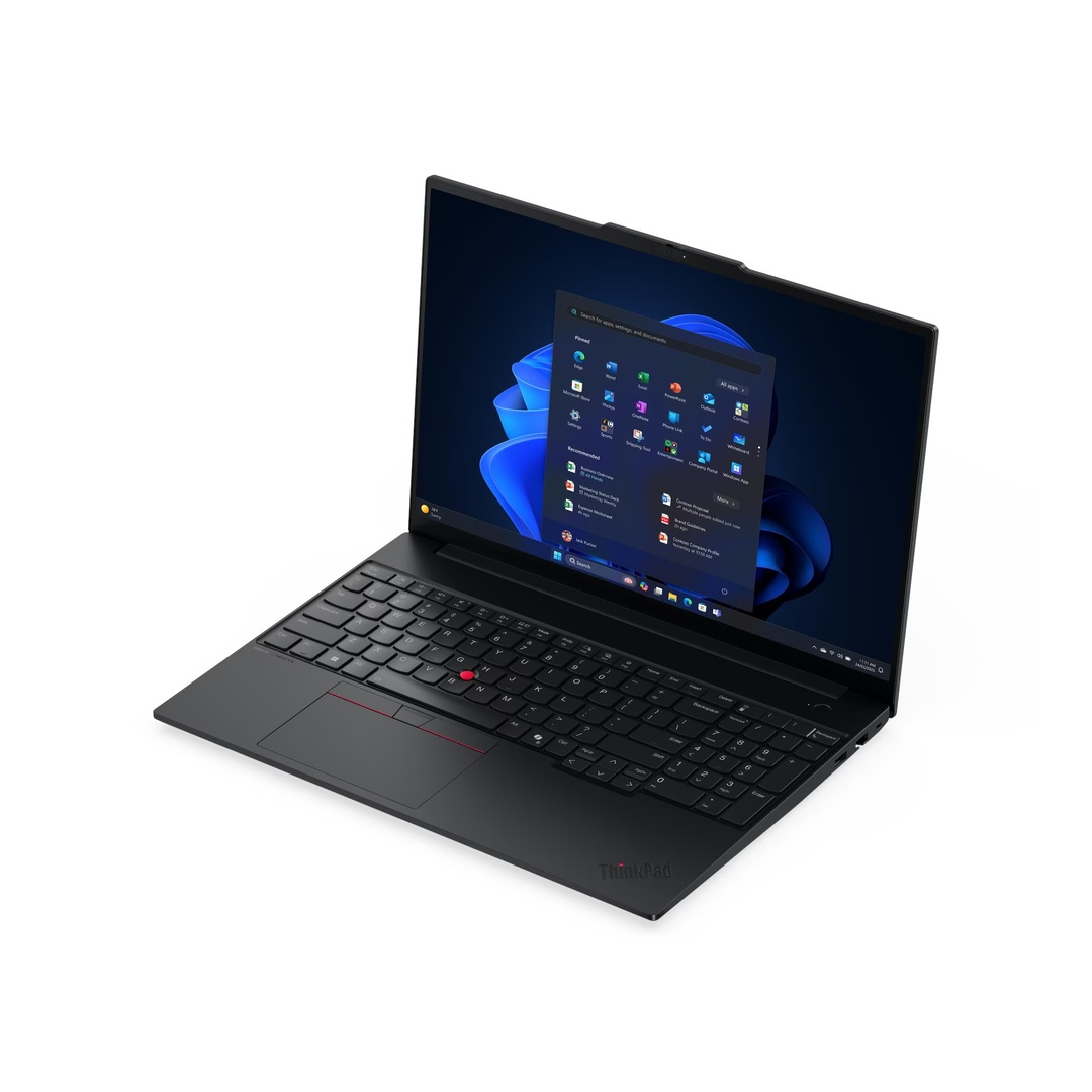 Lenovo ThinkPad E16 Gen 3 16" WUXGA Business Laptop — Intel Core Ultra 5 225U, 8GB DDR5 RAM, 512GB SSD, Black