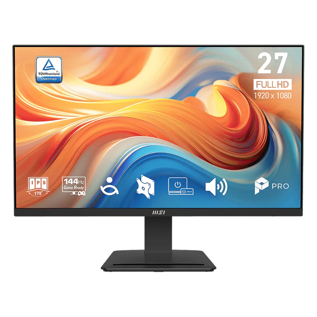 MSI PRO MP273 E14A – 27" FHD IPS, 144Hz, 1ms MPRT, Built-in Speakers, FreeSync, HDR Ready