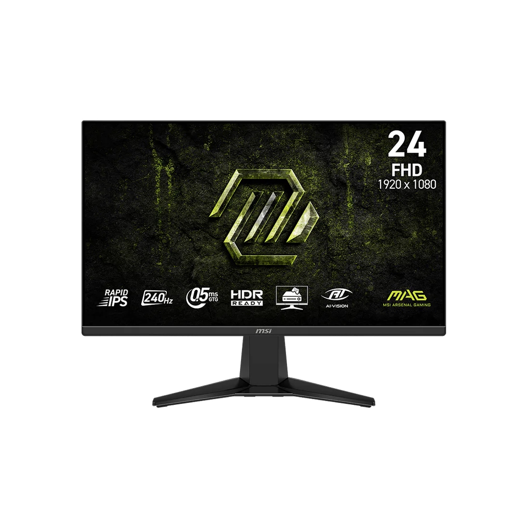 MSI MAG 245F X24 23.8" Gaming Monitor – FHD Rapid IPS, 240Hz, 0.5ms, AMD FreeSync Premium, HDR Ready