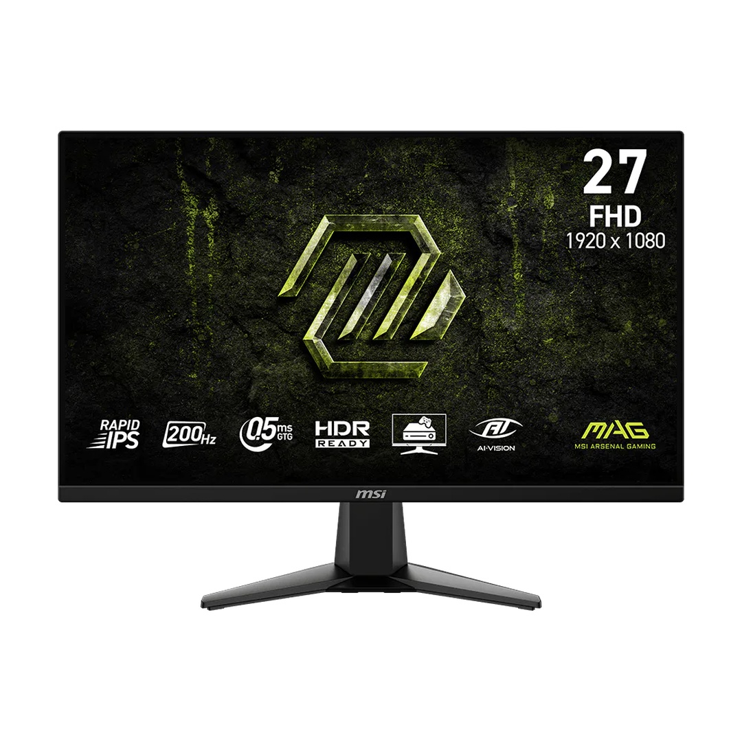 MSI MAG 275F 27" Gaming Monitor – FHD Rapid IPS, 180Hz, 0.5ms, AMD FreeSync, HDR Ready