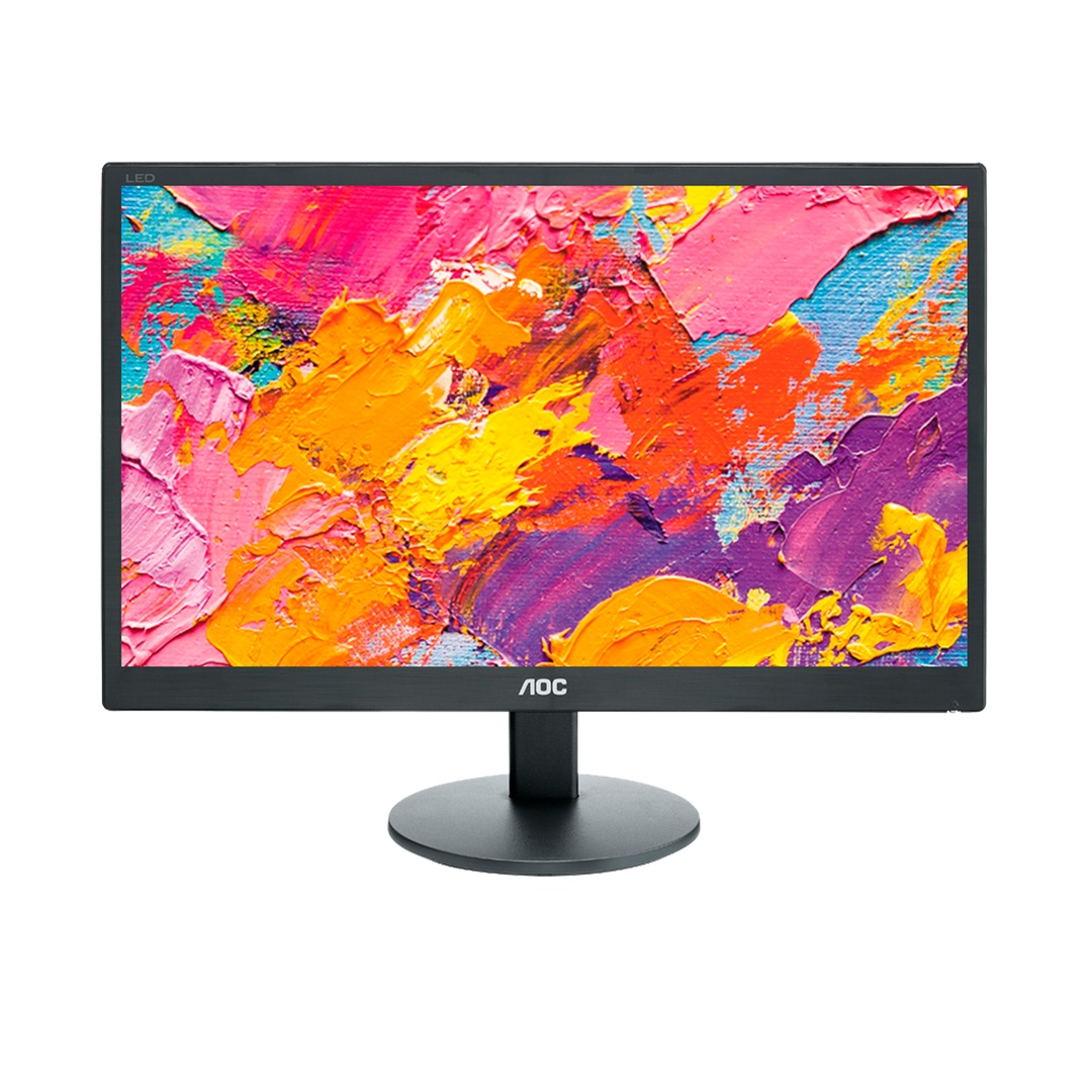 AOC E2070SWN 19.5" TN Monitor – HD+, 60Hz, VGA, Black