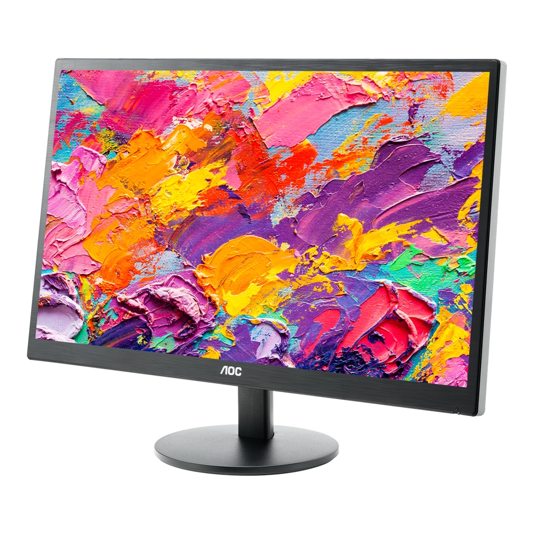 AOC E2070SWN 19.5" TN Monitor – HD+, 60Hz, VGA, Black